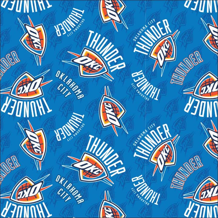 NBA-Oklahoma City Thunder Fabric by the Yard for wholesale by Camelot