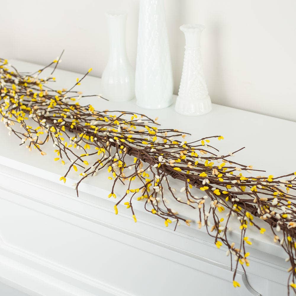 Factory Direct Craft - Wholesale Bunting/Garland - 56" Spring Pip Berry Garland  - Select Color8