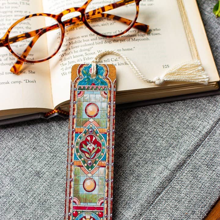 Stained Glass Bookmark (Lillies) for wholesale by Sunshine and Ravioli