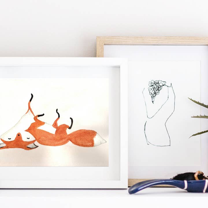 Impression Renard Chéri pour la vente par Wild Juniper Art Studio