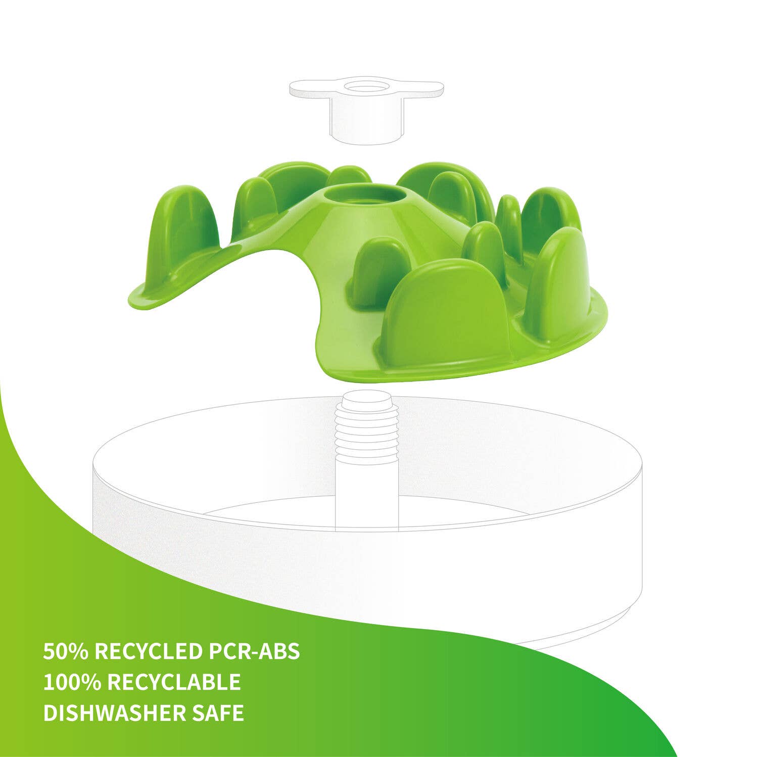 PetDreamHouse - Venta al por mayor Comedero - Gatos y perros - Accesorio UFO Maze SPIN para PetDreamHouse – Disco laberinto de alimentación en 50 % PCR-ABS2