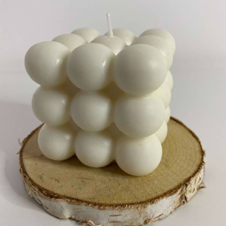 Decorative and handcrafted candle - Bubble cube for wholesale by Boo-J