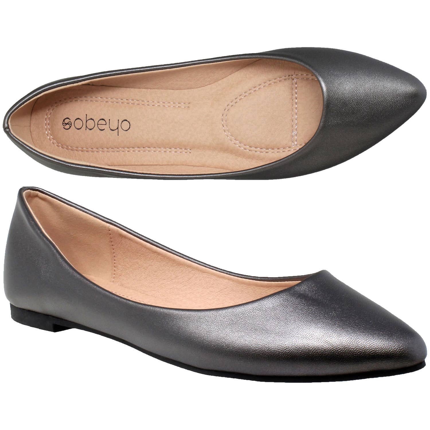 SOBEYO - Wholesale Flats - Women's - Ballet Flats Pointed Toe Slip On Cushioned Closed Toe Shoes11