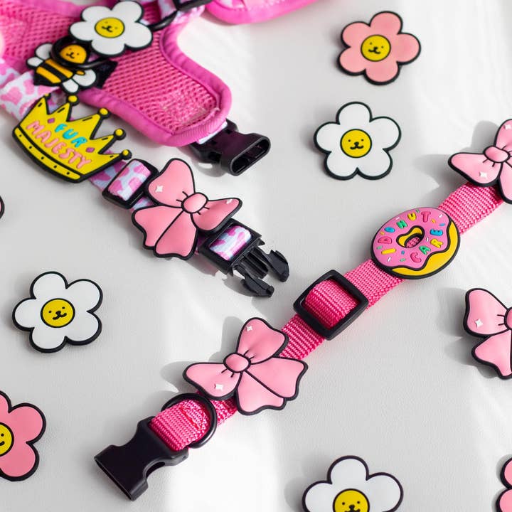 Ribbon Pink Jiby Dog Charm for wholesale on Faire1