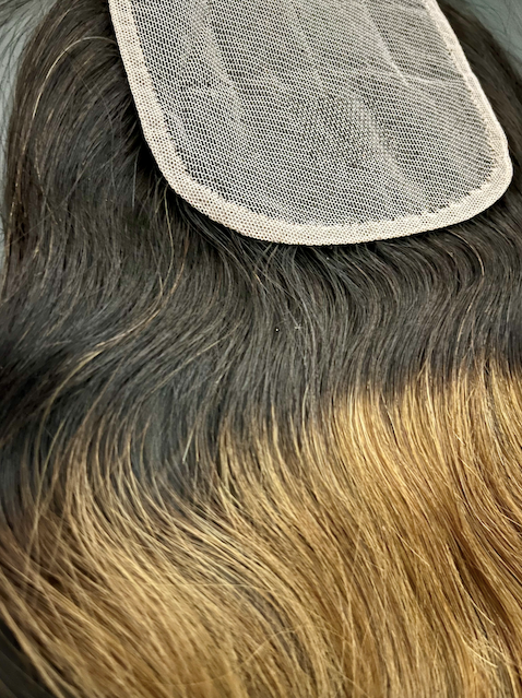 Magnolia's Theory – Engroshandel Hårforlængelse – Ombre usynlig blonde lukning 4 x4 lige3