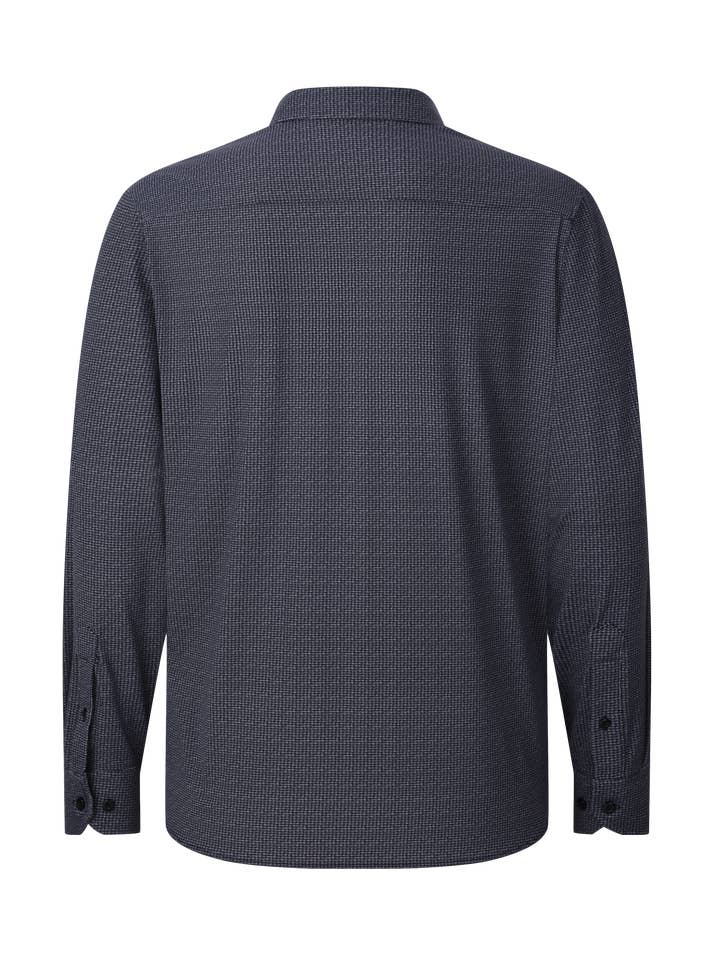 Chemise de sport en tissu technique à carreaux vichy charbon pour la vente par American Heritage
