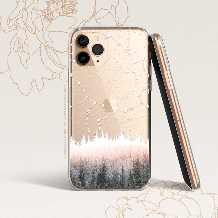 Capa Floresta Estelar de Inverno para iPhone por atacado de Onesweetorange