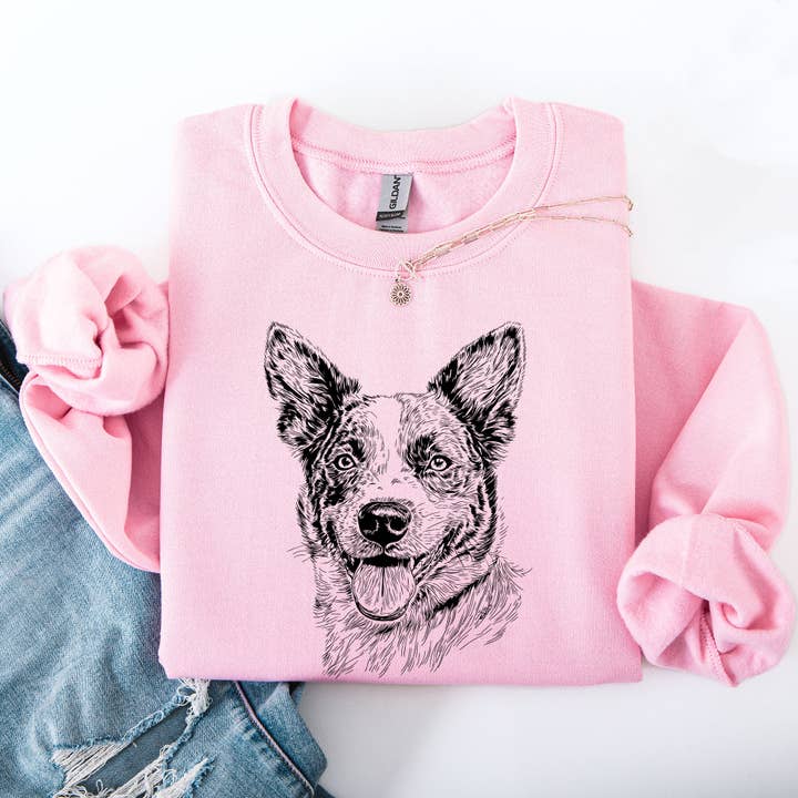 Refinery Number One LLC - Wholesale Graphic Sweatshirt - Unisex - Australian Cattle, Blue Heeler, Pet, Dog Breed Sweatshirt