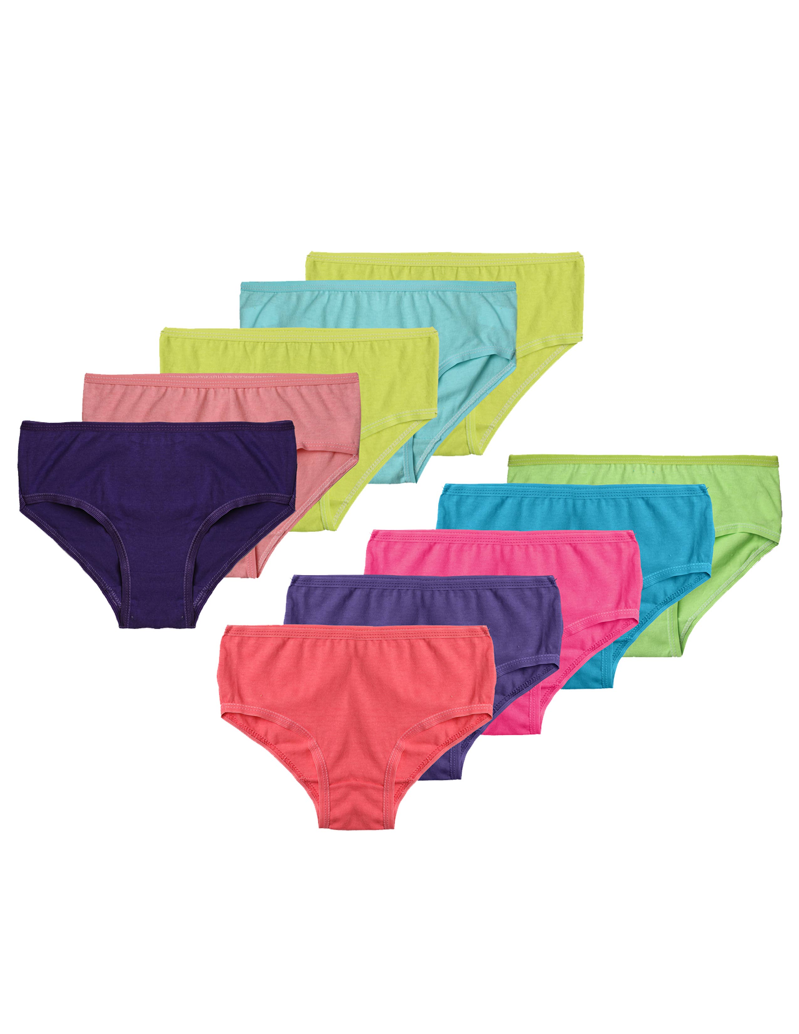 Isadora, Tipi toe, & James Fiallo - Vente Sous-vêtements – enfant - Lot de 5 culottes en coton sans étiquette pour fille Little Diva2