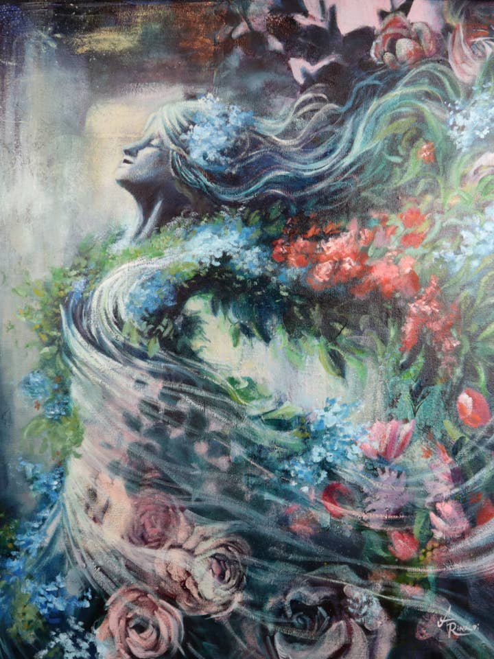 Stampa d'Arte Portatrice di Primavera per la vendita all'ingrosso da parte di Amanda Rinaldi