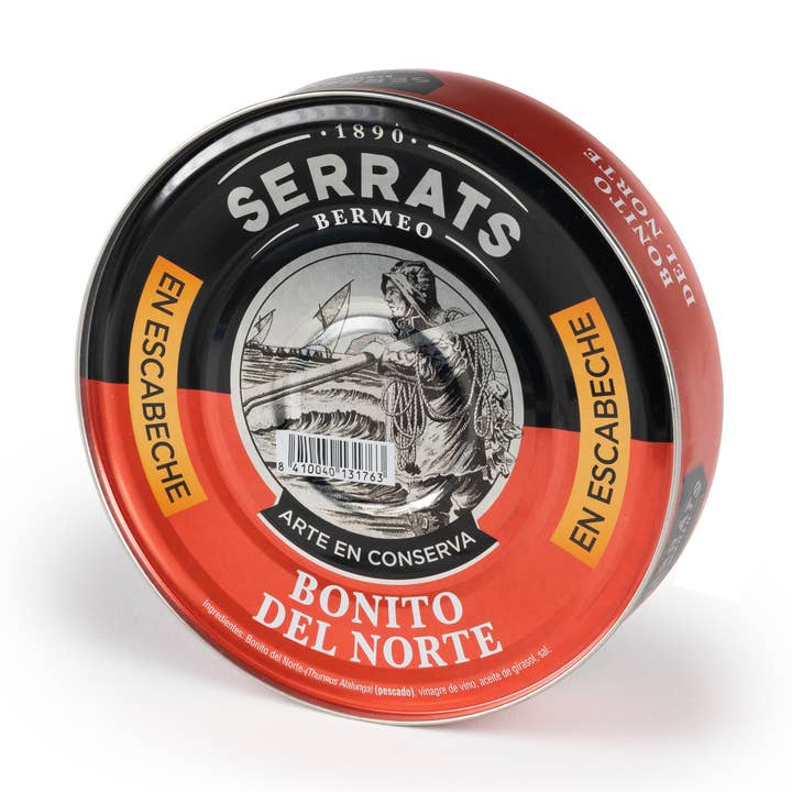 Eingelegter Bonito del Norte — Packung mit 4 Dosen à 530 g für den Großhandel von Conservas Serrats