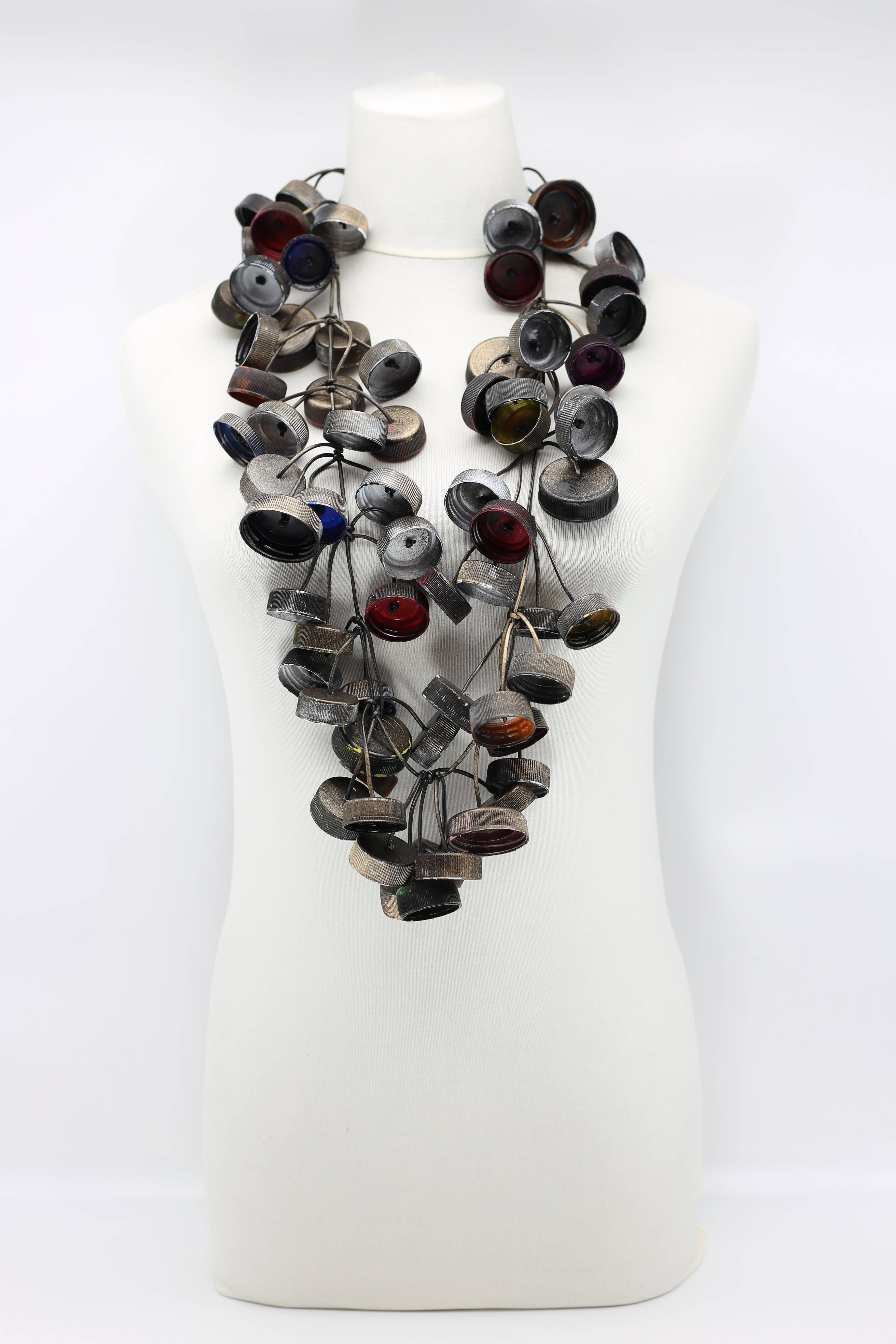 Wholesale Upcycled plastic bottles Water Lily of Bottle Caps