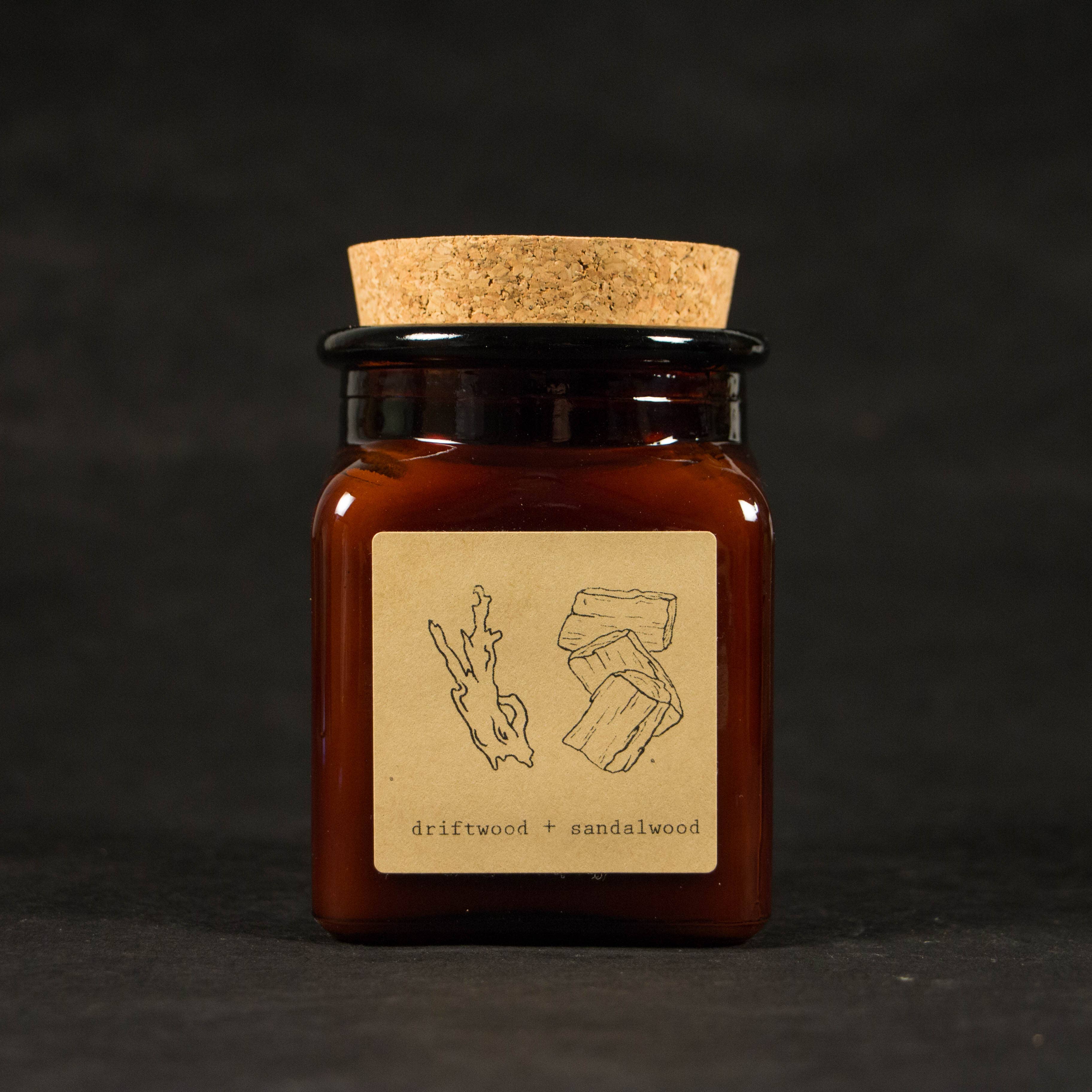 Moonrise Candle Co. - Wholesale Jar/Filled Candle - Driftwood + Sandalwood1