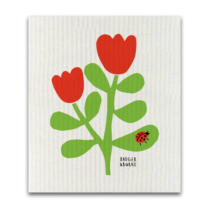 Lieveheersbeestje Zweedse Sponsdoek / Herbruikbaar Papieren Handdoekje voor wholesale door Badger & Burke
