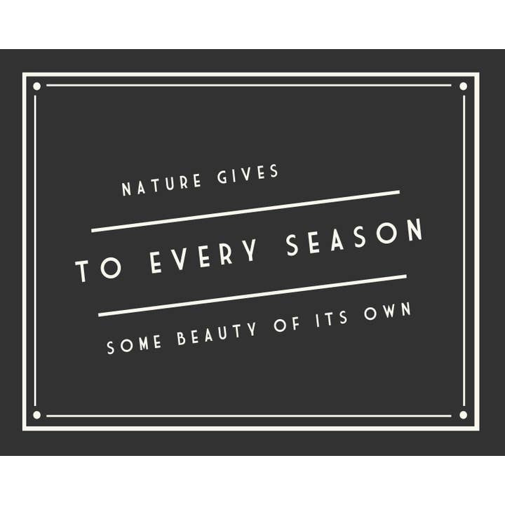 Kbelt Designs - Wholesale Art Print - Nature Gives to Every Season, Retro Vintage