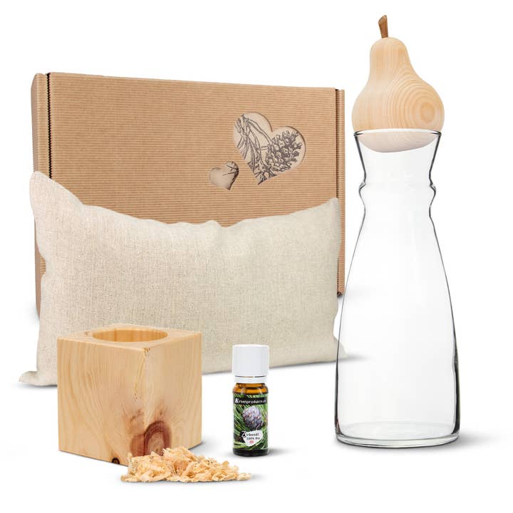 ZirbenErlebnis Geschenksbox #12: Zirbenkissen (17x29cm) für den Großhandel von Zirbelino