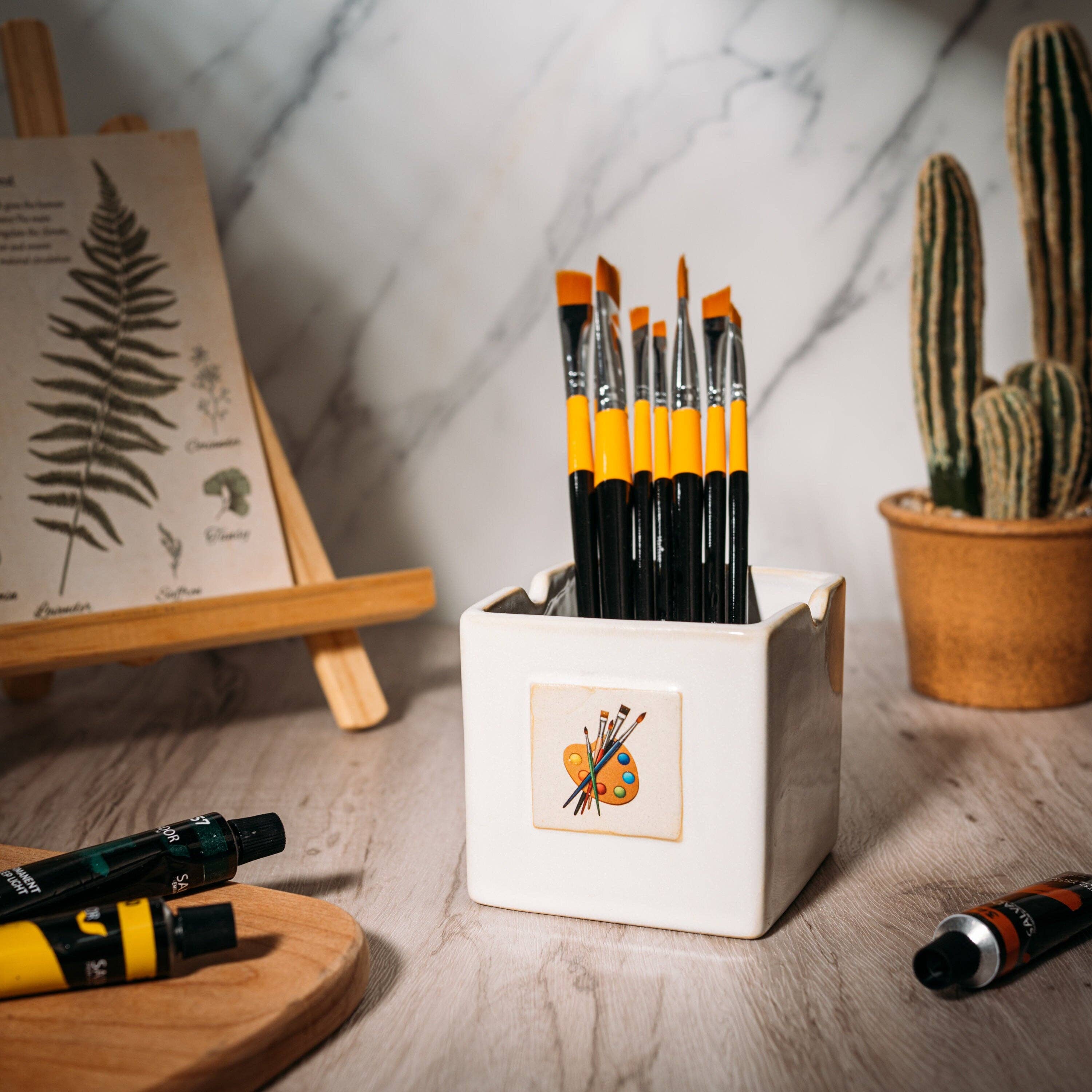 The Wine Savant /  Khen Glassware - Wholesale Paint Set - Painters Artist Cup by Gute 3.5"H 3" W - Paint Mixing Cup2