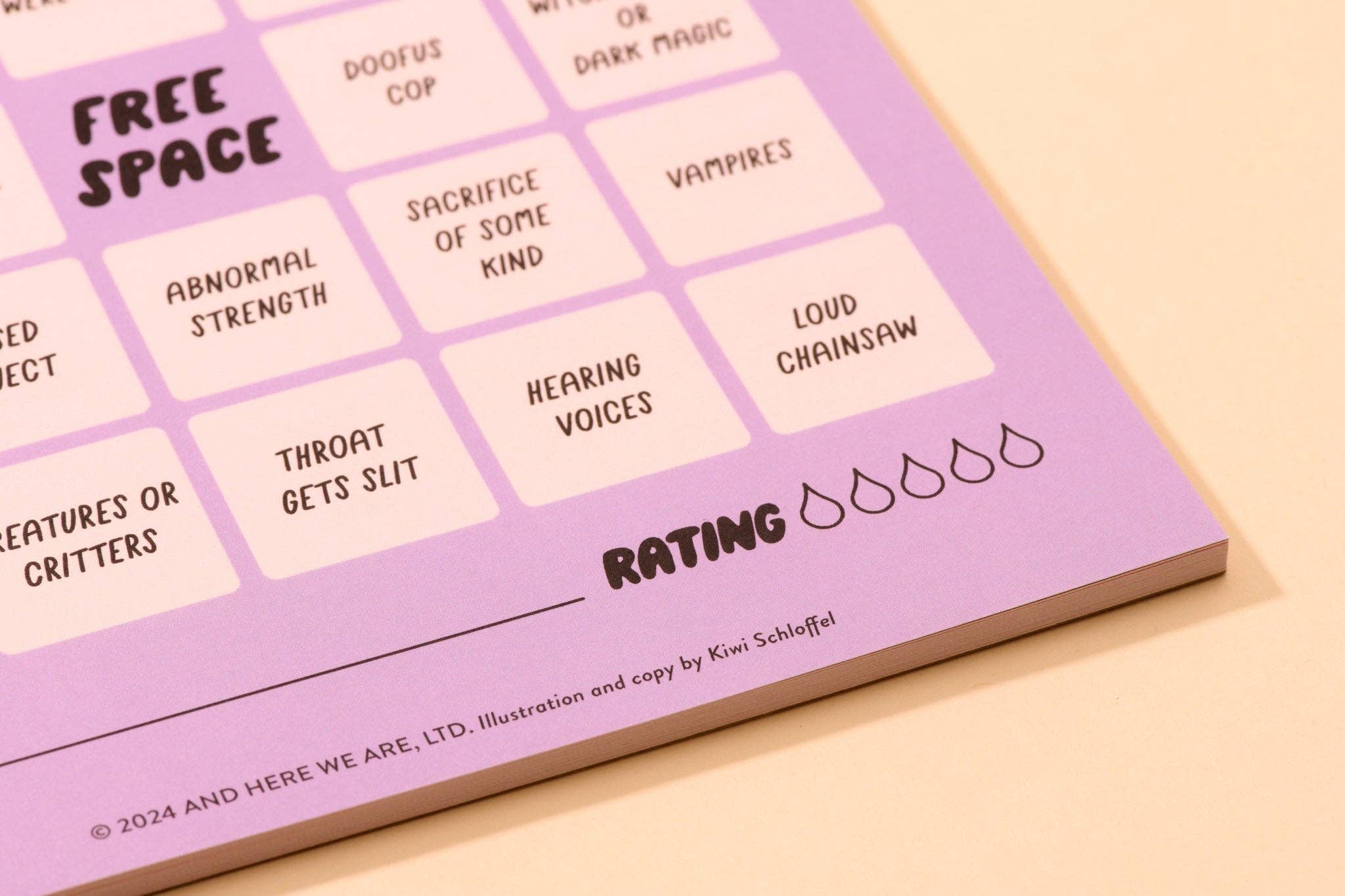 And Here We Are - Wholesale Board Game - Scary Movie Cheesy Movie Night Bingo - Halloween , Pop Culture, Father's Day gift, Fall game, Spooky, Fun, pop culture - Stocking stuffer, Holiday, Gift Guide4