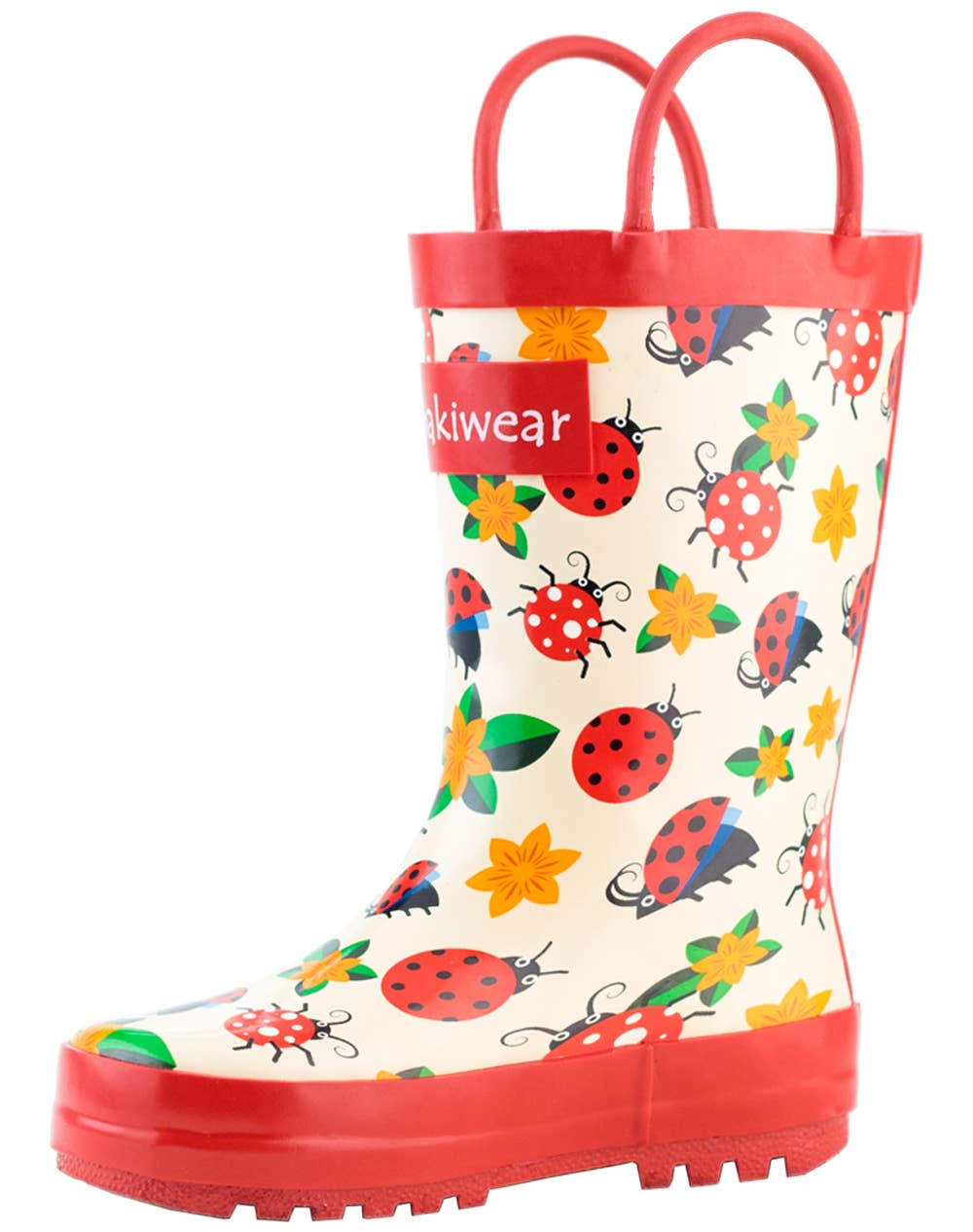Oaki - Wholesale Rain Boots - Kids - Loop Handle Boots, Ladybugs & Flowers