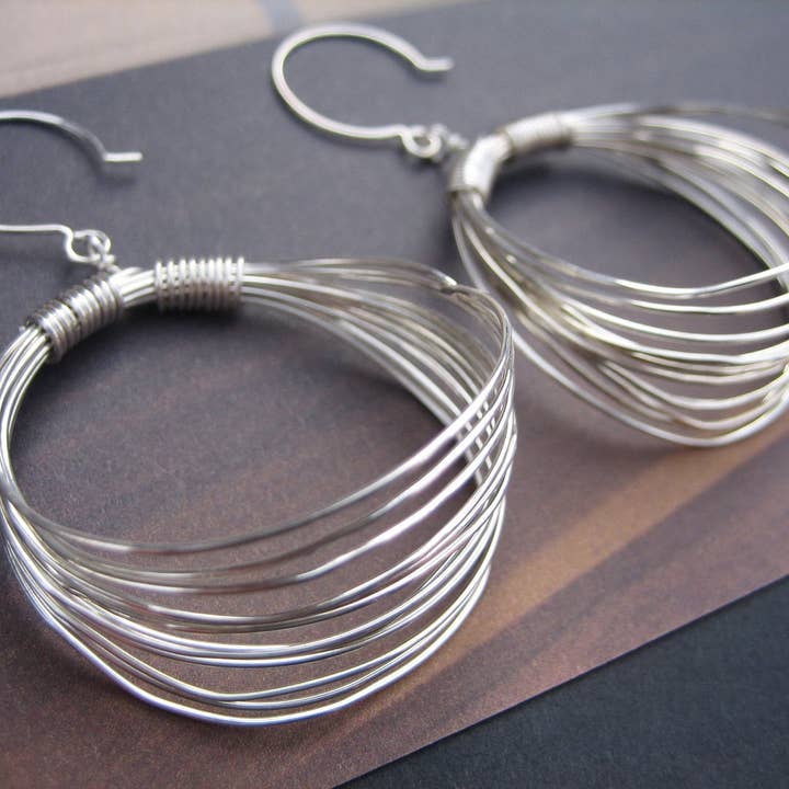 iNk Jewelry - Wholesale Dangle Earrings - Jackie O's Earrings in Sterling Silver by iNk Jewelry1