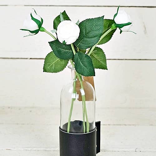 Impressive Enterprises, Inc. - Wholesale Artificial Flowers - ISB75552- 13inL real touch Cabbage Rose Stem-White-48/384pcs1