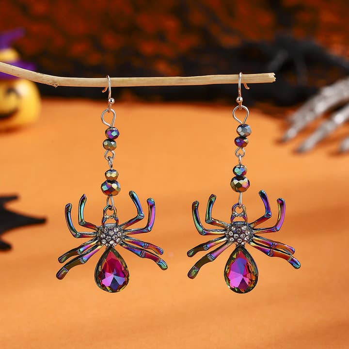 Halloween Funny Spider Earrings for wholesale by MKS America