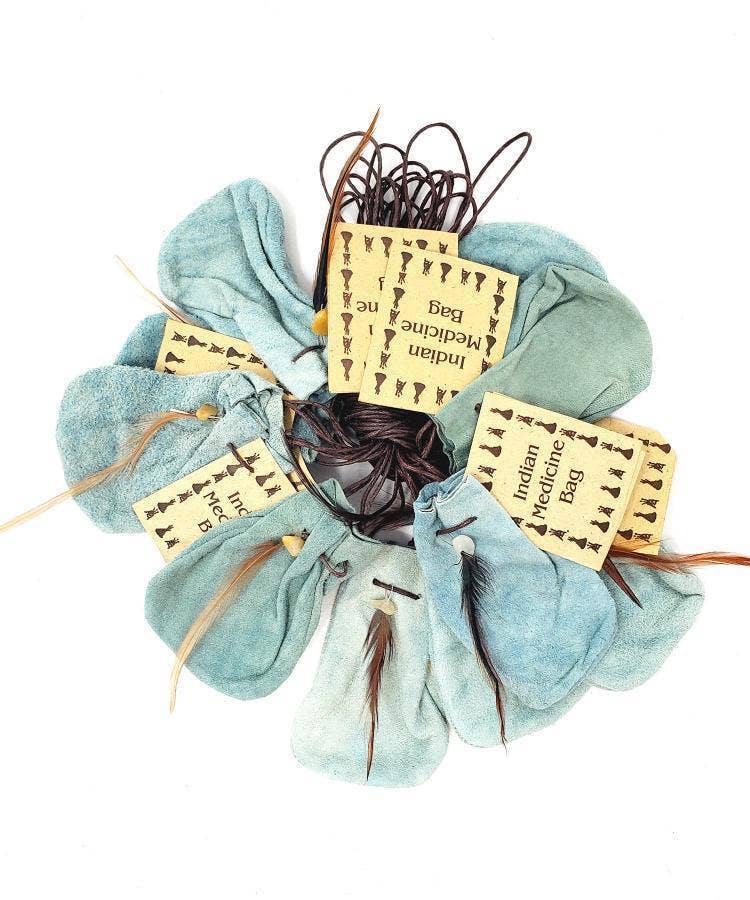 GREENROOTS USA LLC - Wholesale Meditation Supplies - Medicine Dream Bag 3" Grey (10 Pc)0