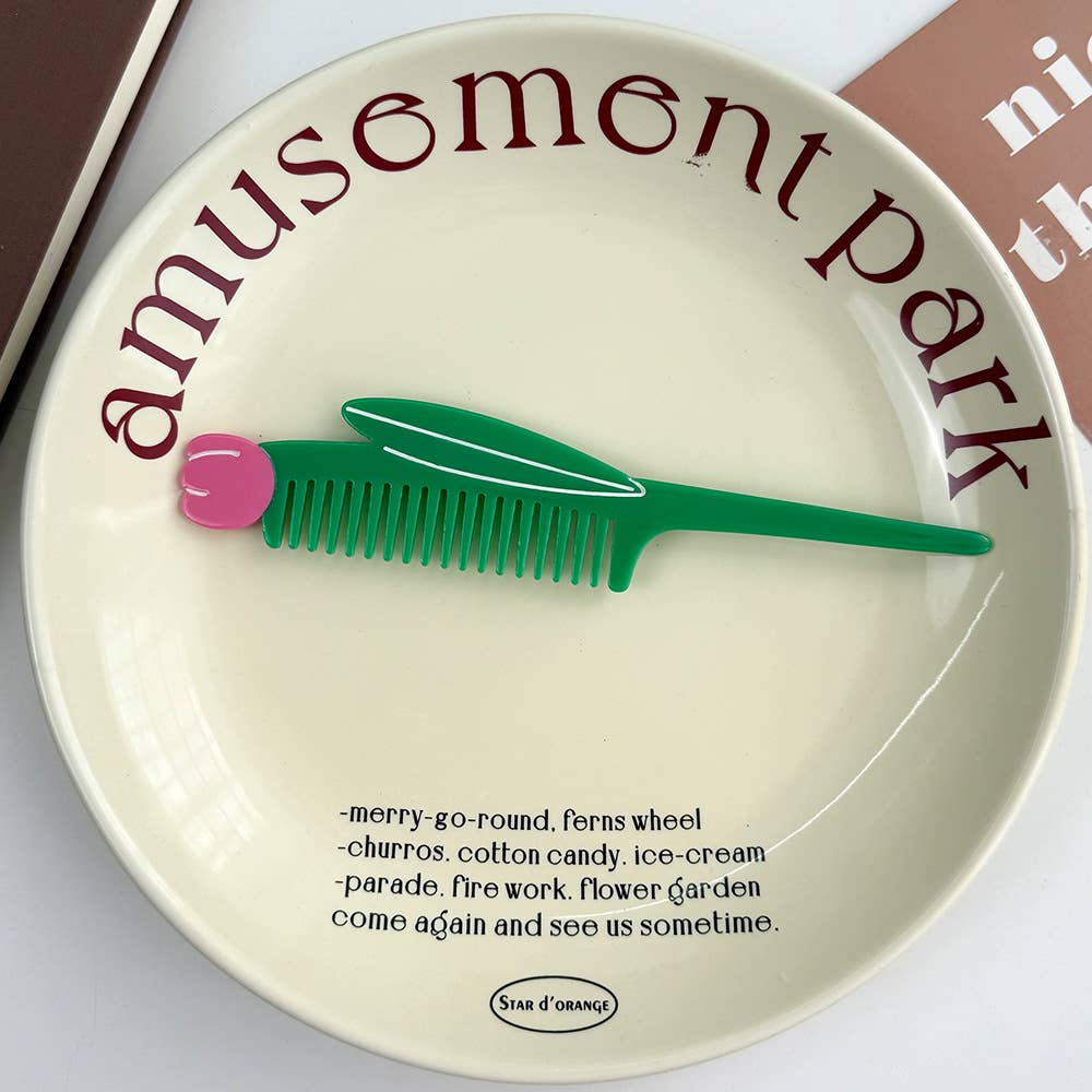 SoapElenGlen – Großhandel Haarbürste/Kamm – Verspielte Tier-Acetat-Kämme, tragbare Gemüse-Haarwerkzeuge19