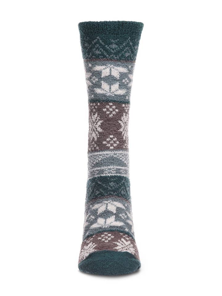 Infinity Classics International Inc. – Großhandel Socken – Damen – Snowflake Fair Isle superweiche, kuschelige Crew-Socke1