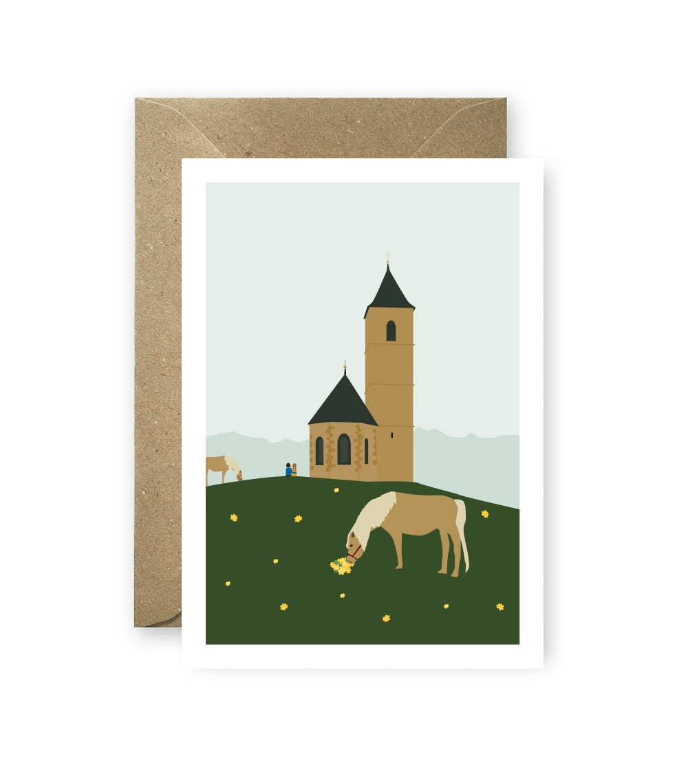 Linienwerk - Wholesale Postcard - Postkarte St. Kathrein - South Tyrol0