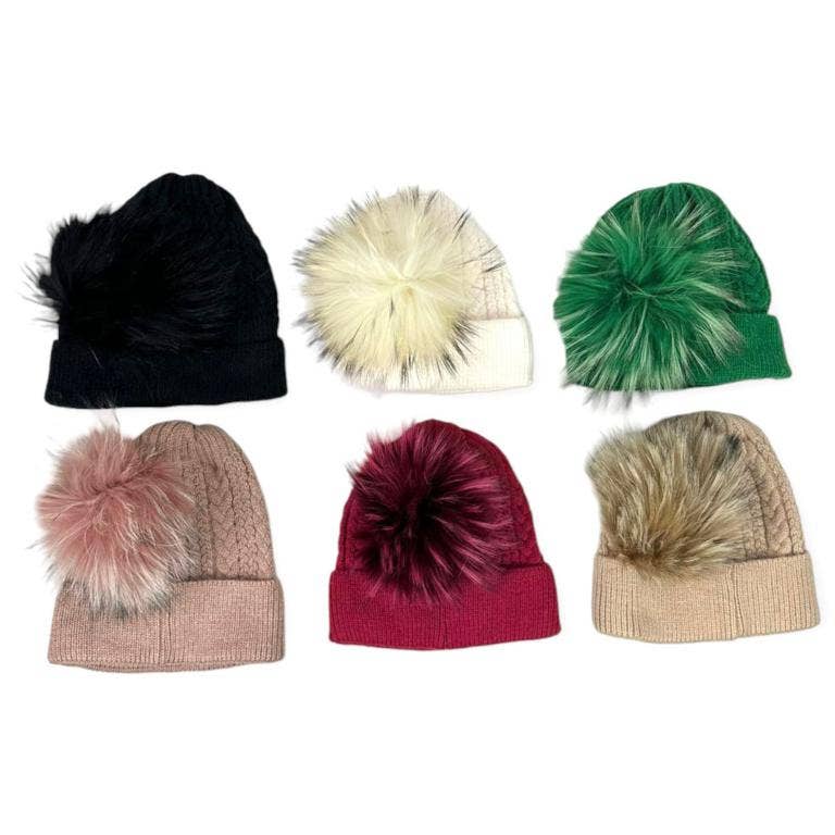 Multicolour High Quality Wool and Cashmere Hat and Decorative Pompom for wholesale on Faire1