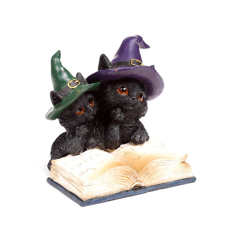 Puckator Ltd – wholesale Ornament – Witches Black Cat Magical Spell Book2