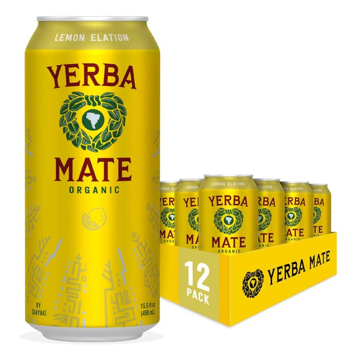 Guayakí Lemon Yerba Mate Drink – 12 Pack × 15.5 oz Cans for wholesale by L&F Universal Goods