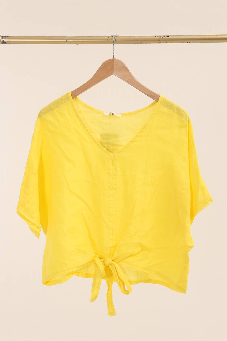 LÉA & LUC - Wholesale Overhemd met knopen - Dames - 100% linnen blouse met korte mouwen REF. 250719