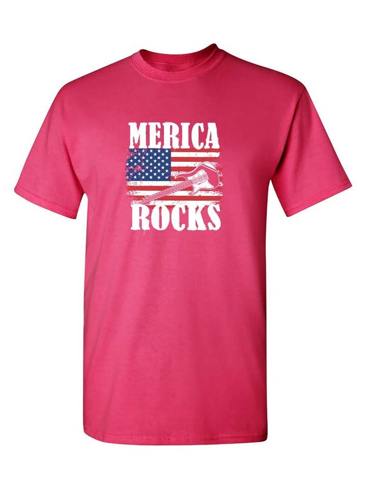 Feelin Good Tees - Wholesale Screen Printed T-Shirt - Unisex - Merica Rocks.3