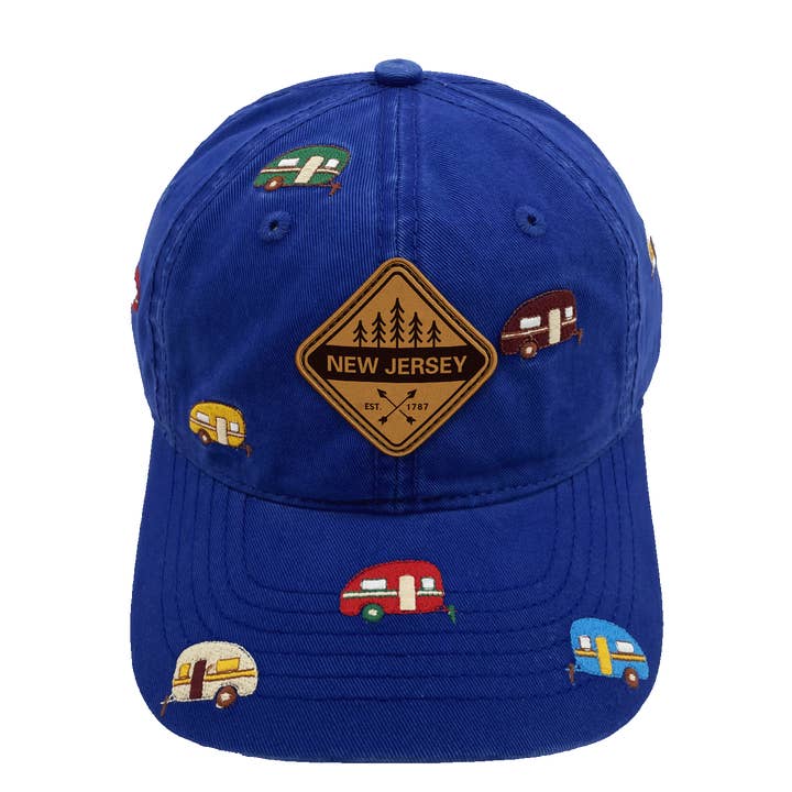 Northern Icons Creations INC - Wholesale Baseball cap – Unisex - New Jersey Camper Embroidered Baseball Cap – Outdoor Road Trip Travel Adventure Hat