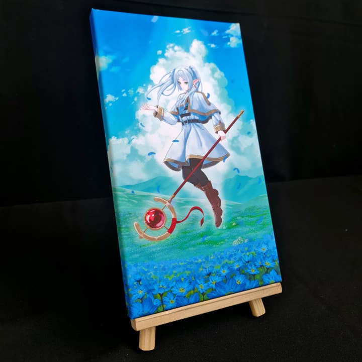 Anime Inspired Original Elf Mage Journey Fantasy Canvas for wholesale by Canime