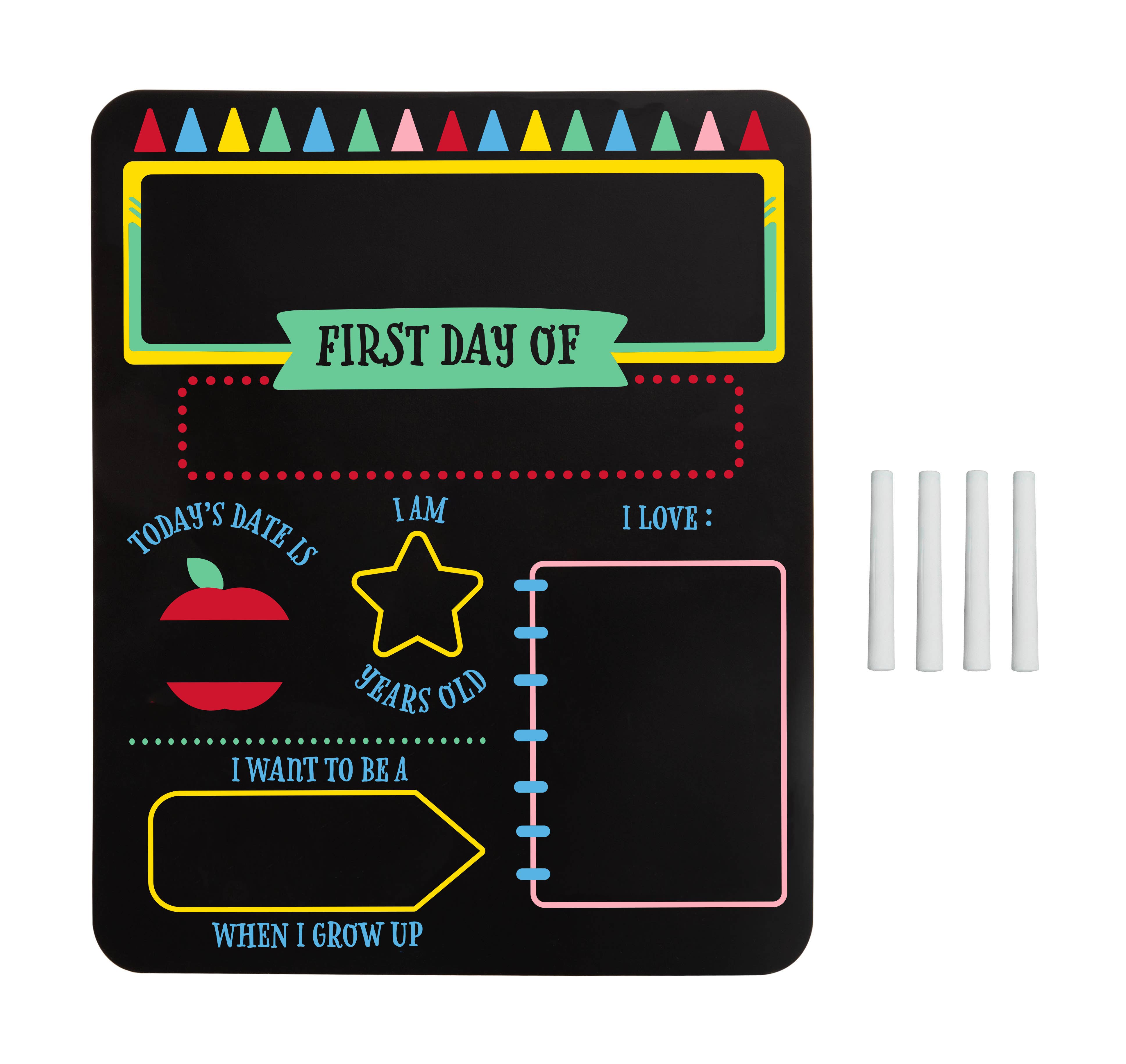 Pearhead - Wholesale Chalkboard - Kids & Baby - First and Last Day of School Reversible Chalkboard6