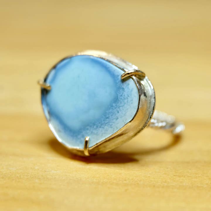Golden Hills Turquoise Ring 14K Gold for wholesale by Coral Strands Fine Jewelry