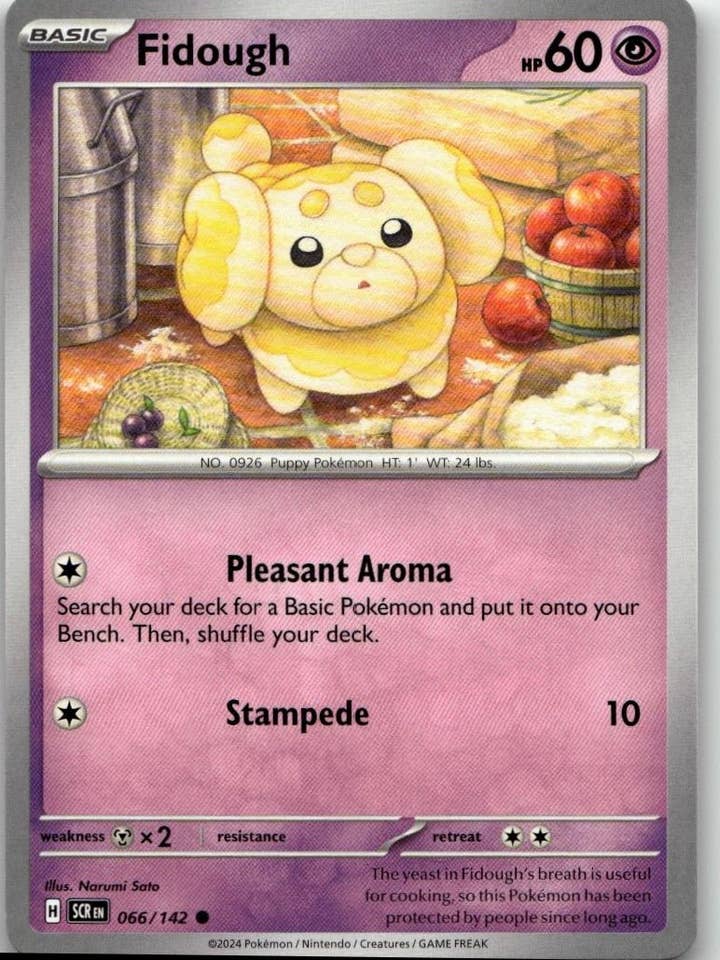 Pokémon SV07: Stellar Crown - Fidough #066/142 for wholesale by Chronic Cards