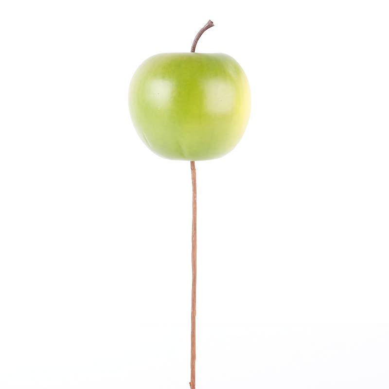 Wholesale Artificial Green Apple on Pick for your store - Faire