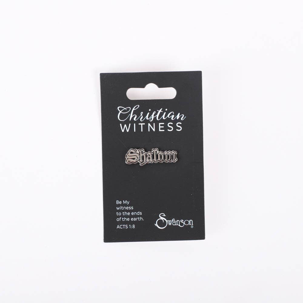 Swanson Christian Products - Vente Épinglettes/boutons - Épinglette - Shalom - Pk31
