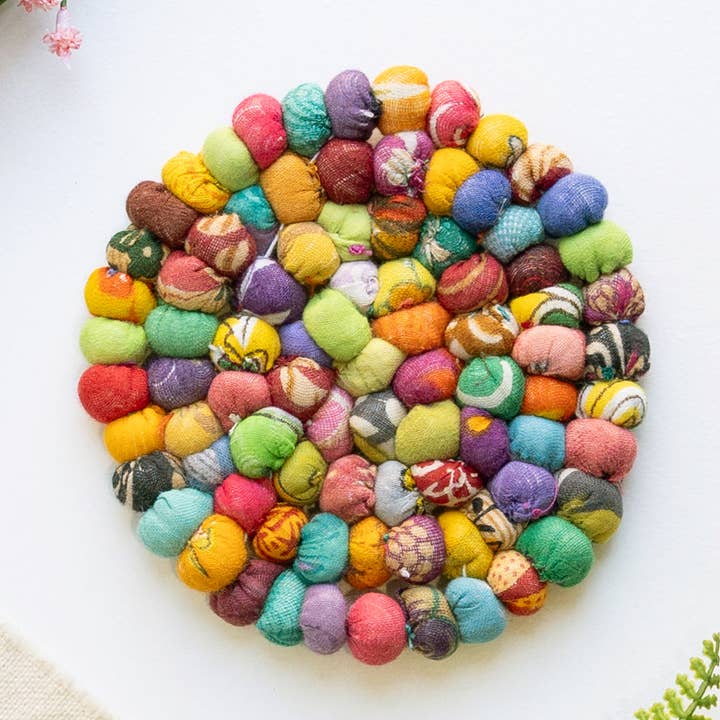 Sottobicchiere circolare Sari Home per la vendita all'ingrosso da parte di WorldFinds