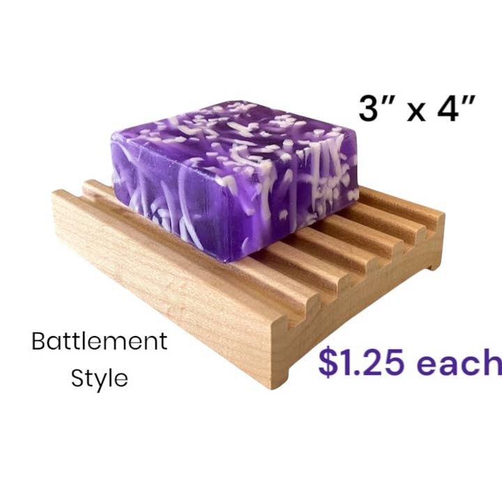 Howells Wood Products - Wholesale Bath Soap Dish - $1.25 soap dish sale - any style - any wood - any quantity