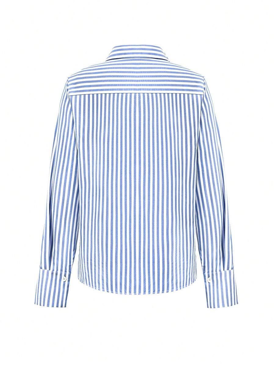 Rosa Clothing - Wholesale Shirt - Women's - Long-sleeved striped shirt4