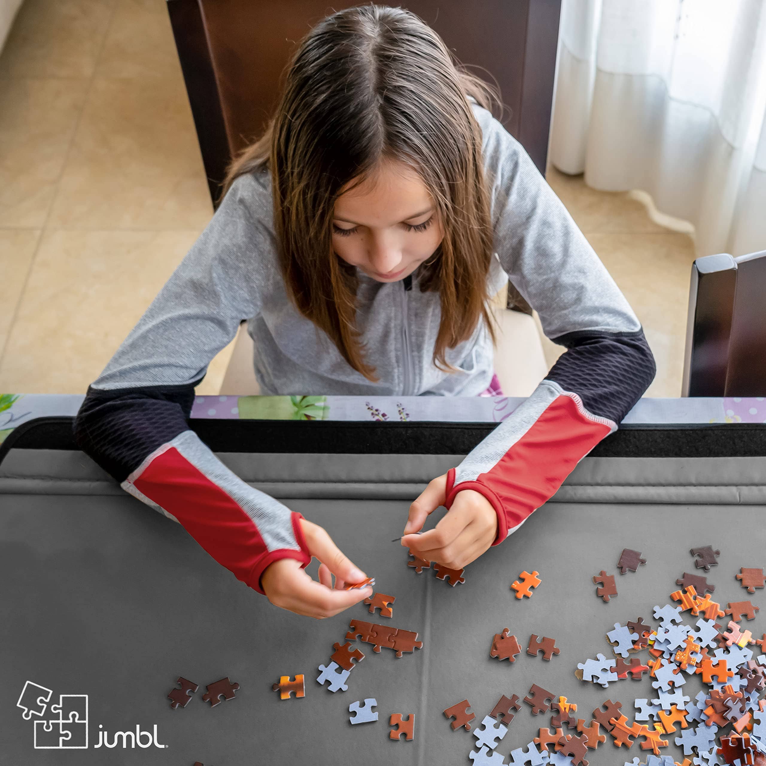 Jumbl - Vendita all'ingrosso Puzzle - Adulti - Carrello per puzzle portatile antiscivolo, tavola da 1500 pezzi14