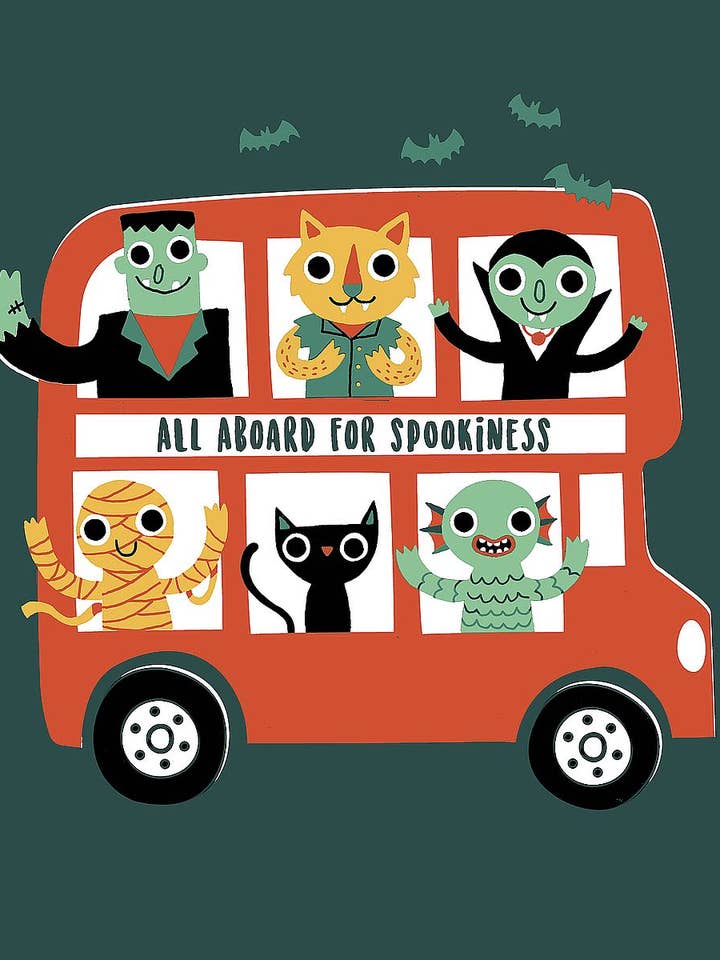 „Spooky Bus“ - Lærredstryk Vægdekor for engroshandel hos Image Conscious, LLC