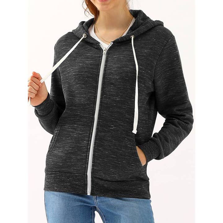 Lightweight Thin Zip-Up Hoodie Jacket for wholesale by Lily Clothing