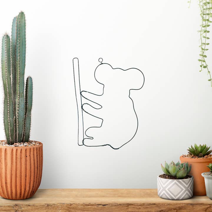 Wire Wall Decoration "Koala Silhouette" for wholesale by Bijoux de Mur
