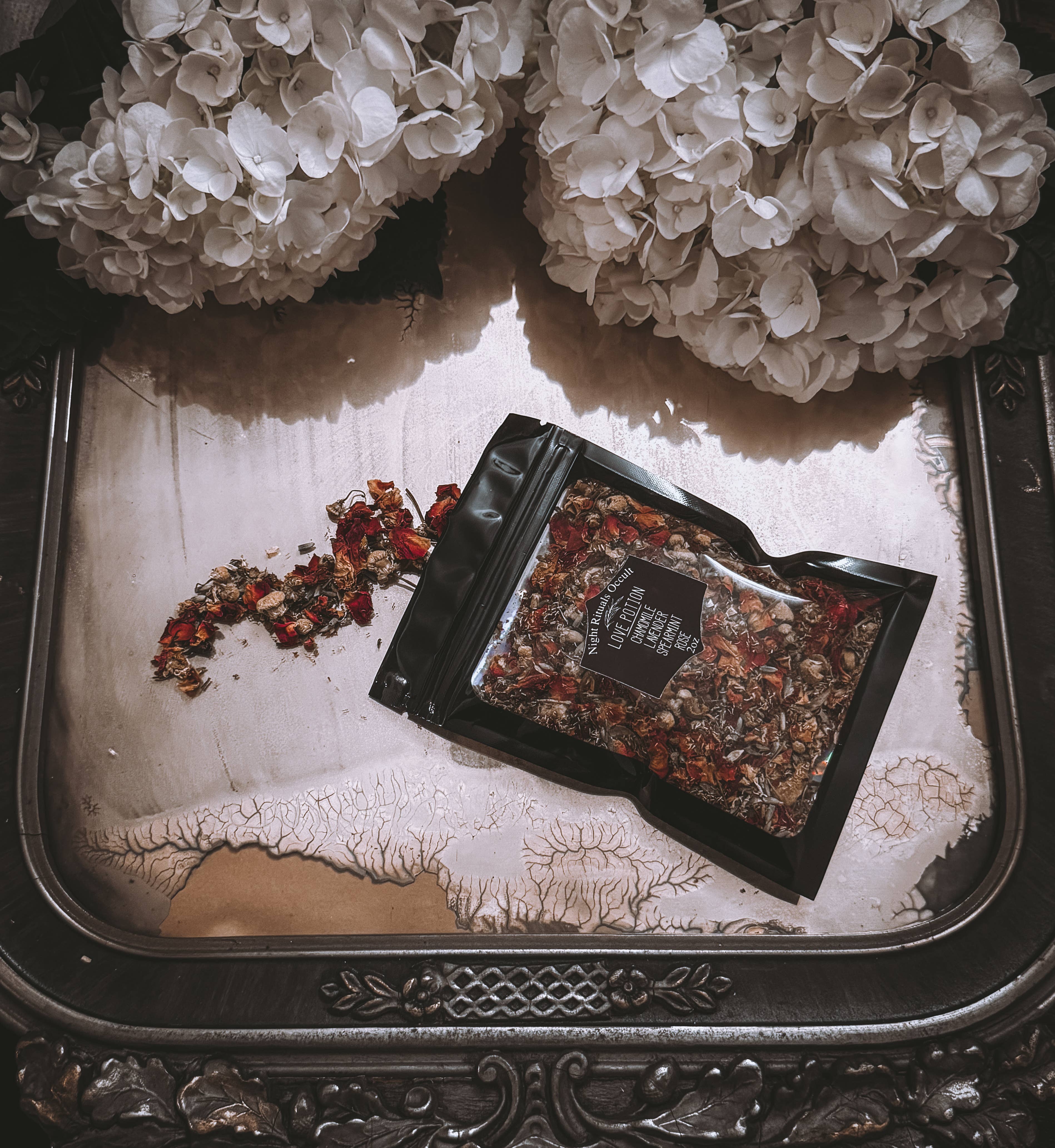 Night Rituals Occult - Wholesale Loose tea - Love Potion: Rose, Lavender, Chamomile, Spearmint Herbal Tea